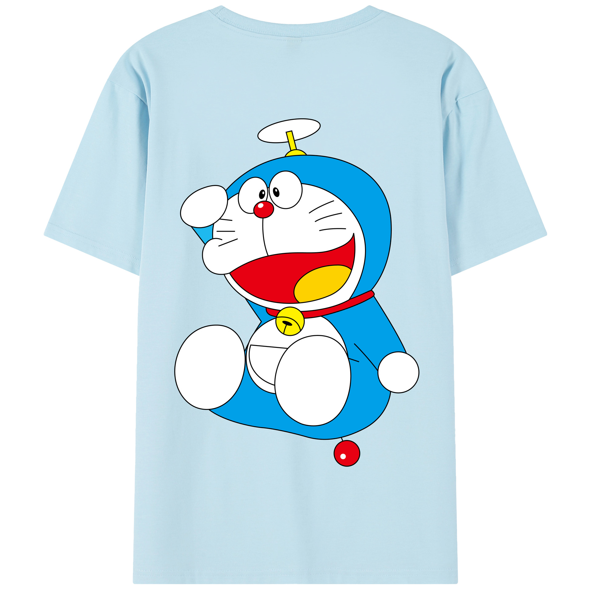 （画像用） ドラえもん Doraemon 綿100％半袖Tシャツ（背面プリント）